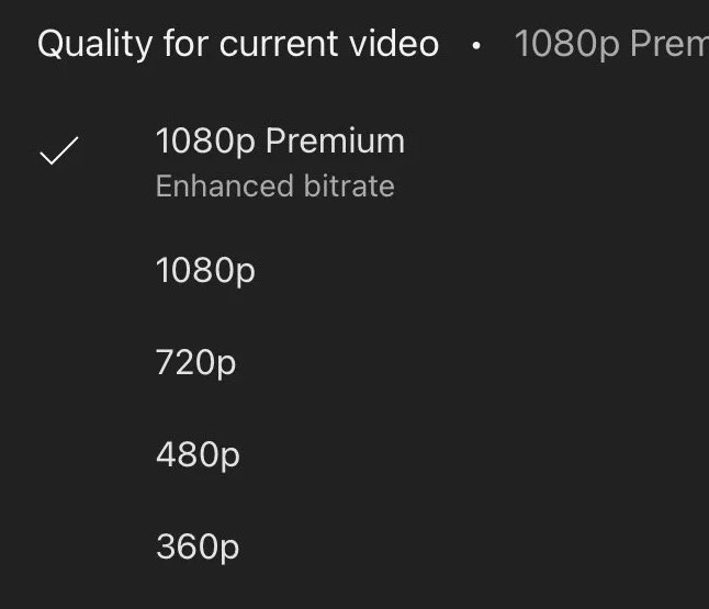 viši kvalitet 1080p videa biće rezervisan za pretplatnike na youtube premium?