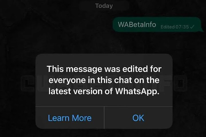 whatsapp radi na funkciji editovanja poruka