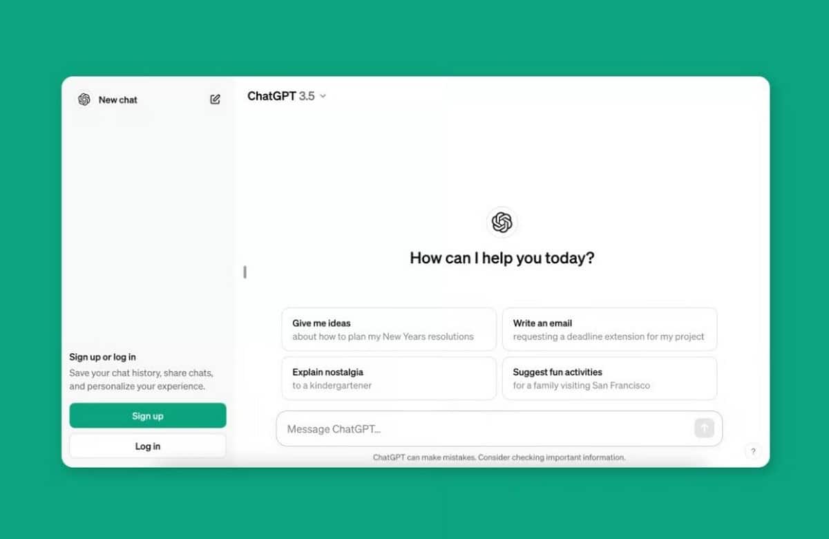ChatGPT koristi se bez potrebe za registracijom.