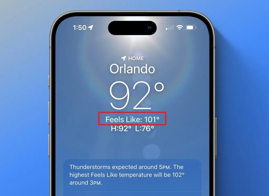 iOS 18 donosi nove funkcije za Vremensku Prognozu.