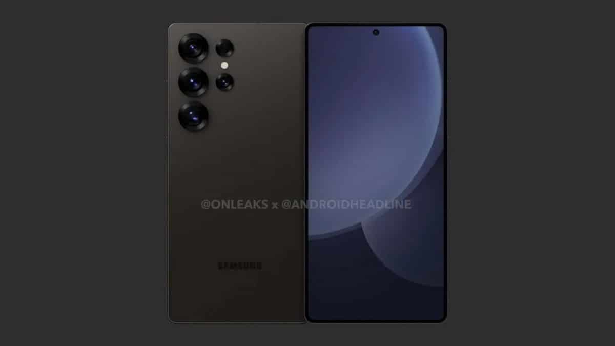 Samsung Galaxy S25 Ultra na CAD renderima