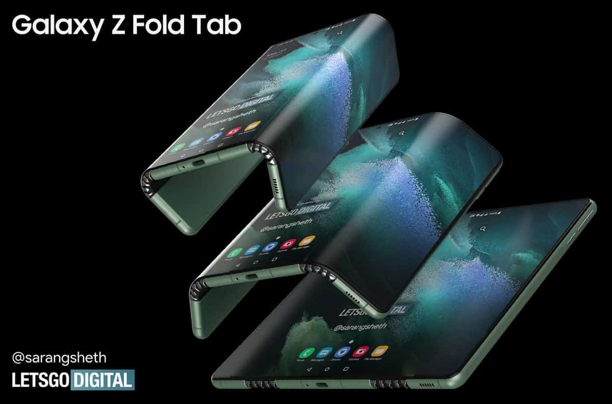 Samsung Galaxy Z Fold Tab – prikazan patent