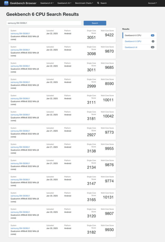 Snapdragon 8 Elite for Galaxy na benchmark testiranju 3 22