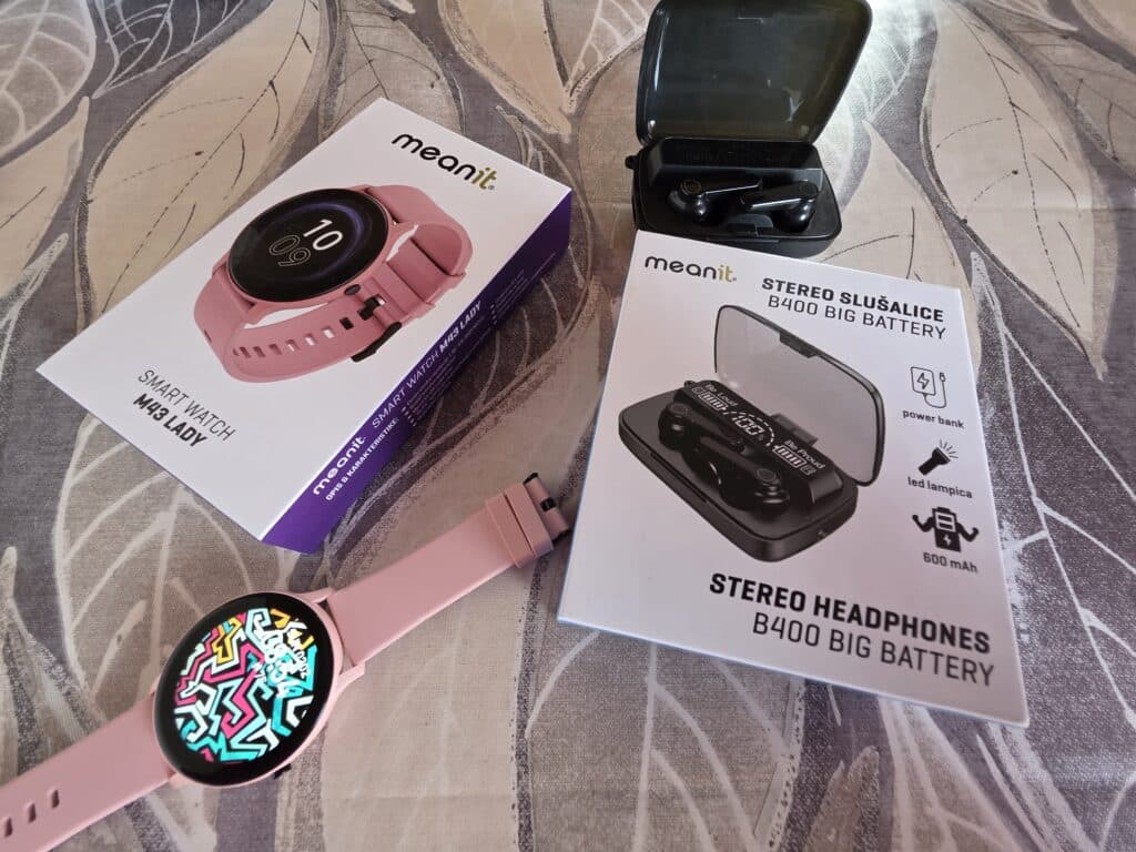 Recenzija: MeanIT Smart Watch M43 Lady i Stereo Slušalice B400 Big Battery