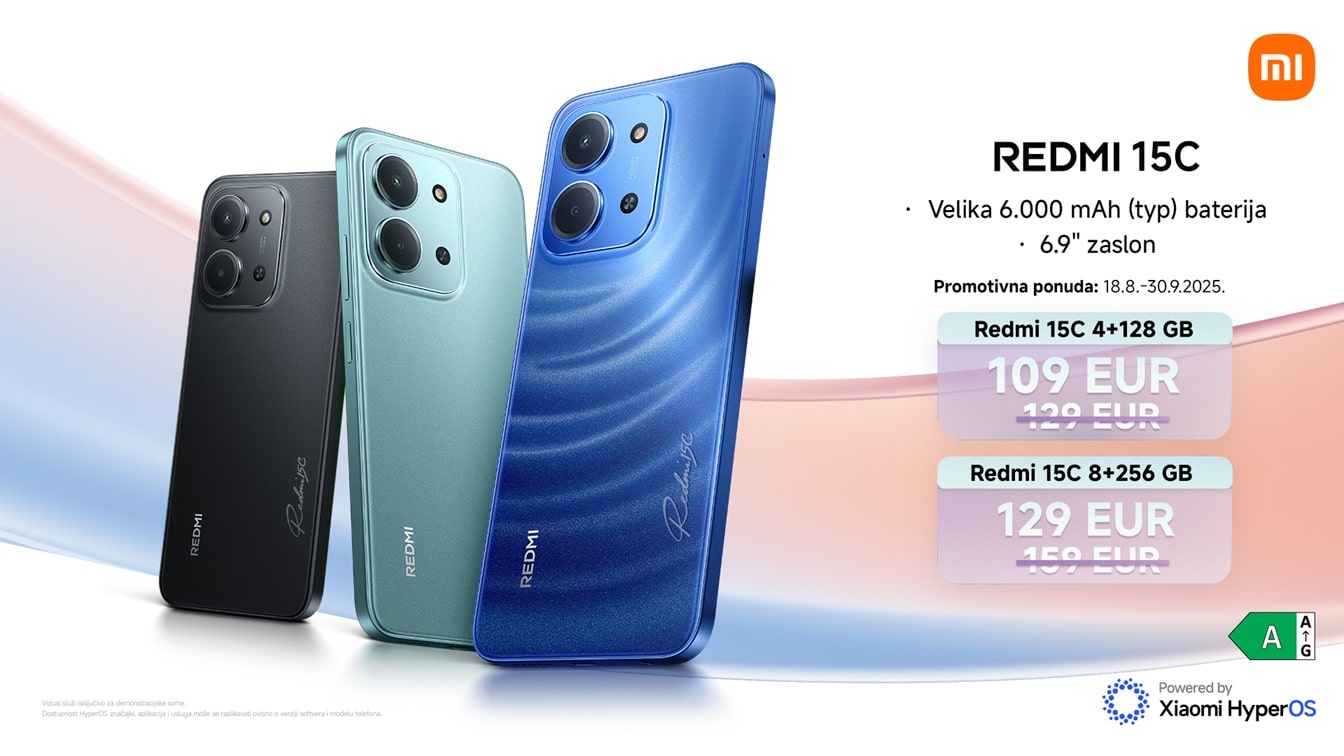Xiaomi lansirao Redmi 15C: Elegantan dizajn, impresivan zaslon i snaga za svaki dan