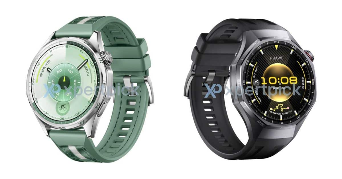 Huawei Watch GT 6 i GT 6 Pro – renderi
