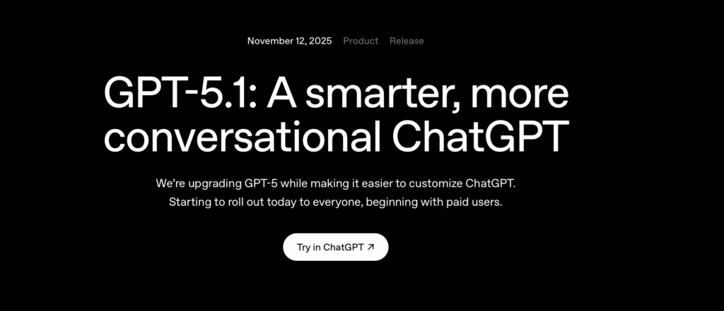 OpenAI lansira GPT-5.1: jasniji, prirodniji i fleksibilniji ChatGPT 3