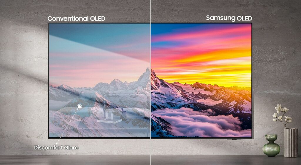 Samsung Glare Free OLED rješava najveći problem modernih TV-a: odsjaj Glare Free smanjuje refleksije i značajno poboljšava kvalitetu slike