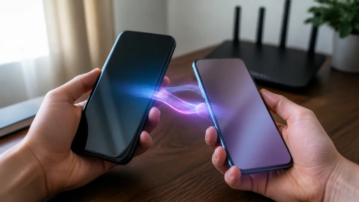 Kako vratiti stari Viber i sačuvane razgovore Dva pametna telefona povezana za izravni prijenos razgovora preko Wi-Fi mreže